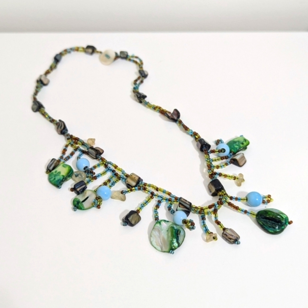 Vintage Glass Beaded Necklace
